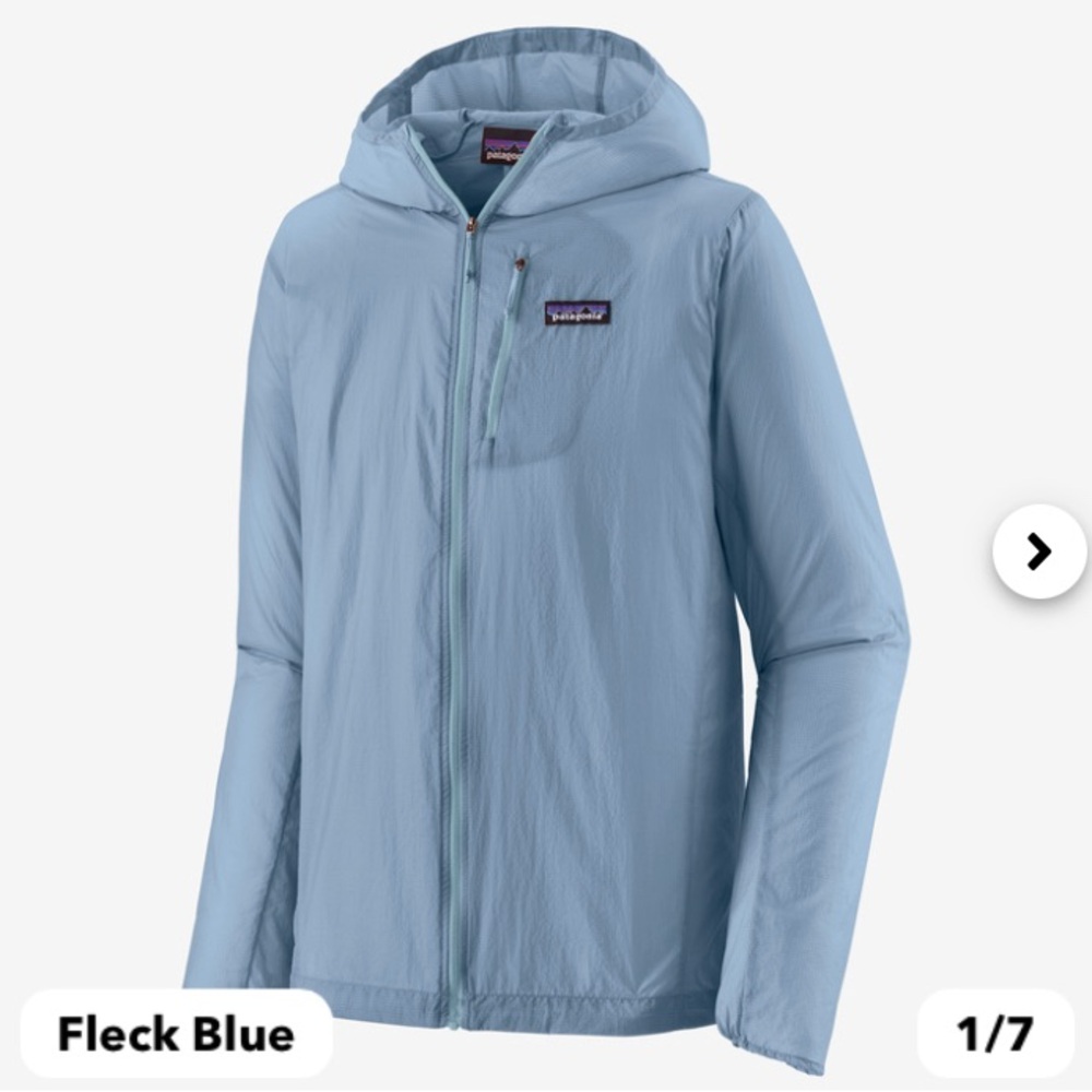 Patagonia Fleck Blue Houdini Jacket